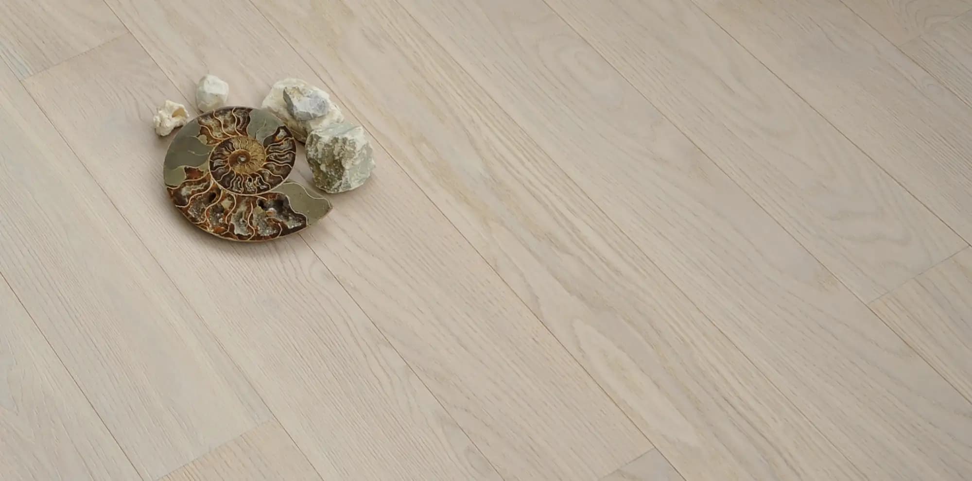 Белый иней — паркет Natural Touch